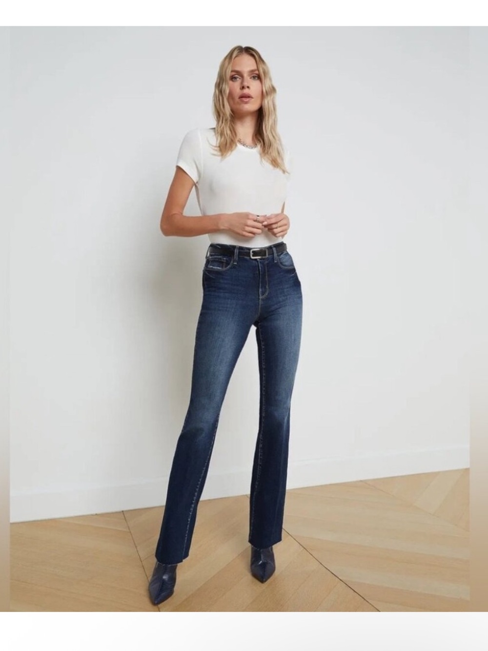 L’agence Ruth Straight Leg High Rise Jeans in Gardena 31